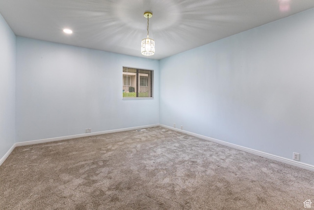 1950 S 200 W Unit B12, Bountiful, UT 84010 - carpeted spare room with baseboards and recessed lighting