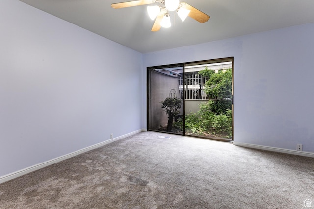 1950 S 200 W Unit B12, Bountiful, UT 84010 - empty room featuring carpet flooring, baseboards, and ceiling fan