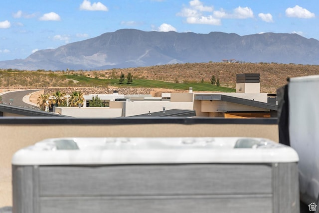view of mountain background