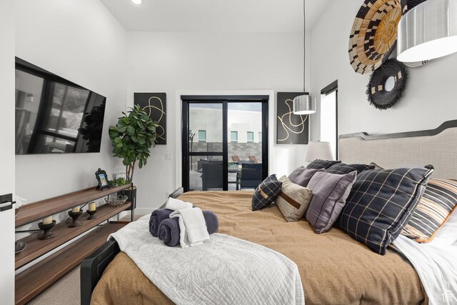 1450 W Torrey Pines Rd, Hurricane, UT 84737 - bedroom with access to outside