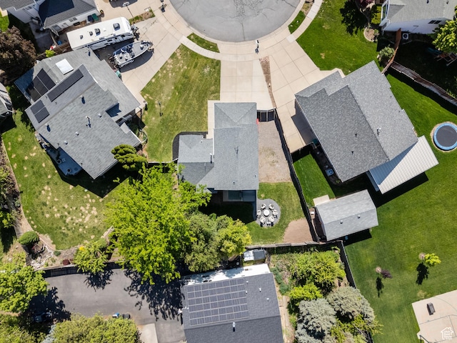 aerial perspective of suburban area
