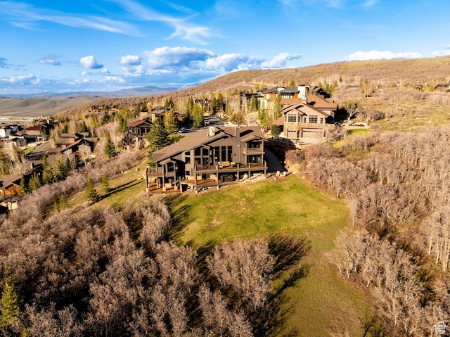 3623 Oakwood Ct, Park City, UT 84060 - aerial view of residential area featuring a mountain backdrop