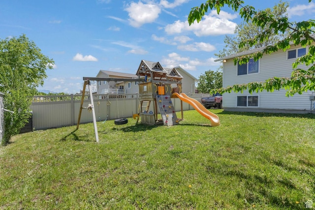 view of jungle gym