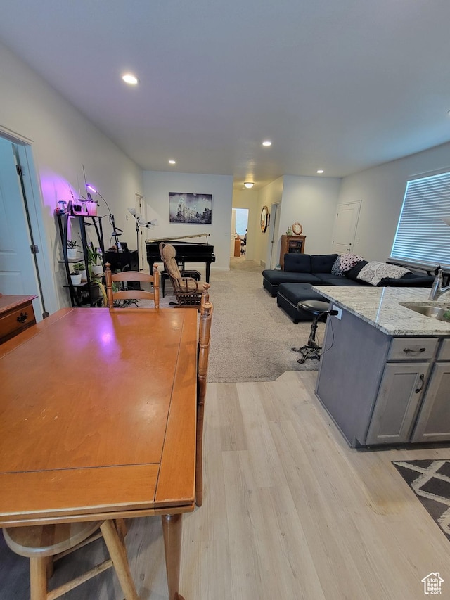 250 W 1200 S Unit 84, Tremonton, UT 84337 - dining space featuring light wood-type flooring and recessed lighting