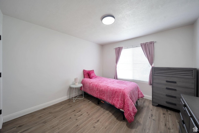 317 S 1000 W Unit 104, Pleasant Grove, UT 84062 - bedroom with wood finished floors, baseboards, and a textured ceiling