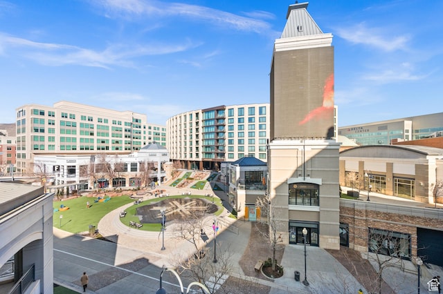 view of property with a city view