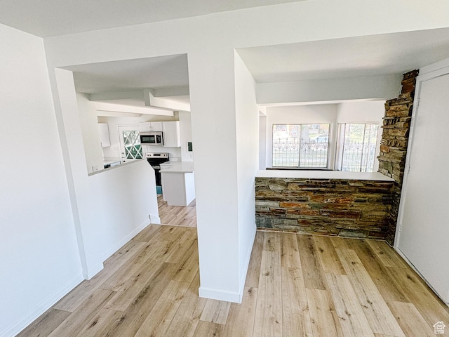 1177 W Picture Dr, Salt Lake City, UT 84116 - hall with light wood finished floors