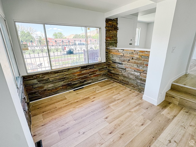 1177 W Picture Dr, Salt Lake City, UT 84116 - unfurnished room with wood finished floors and stairway