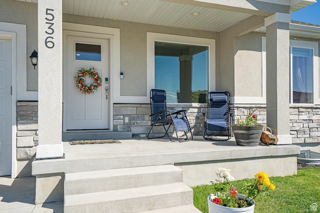 view of patio / terrace with covered porch