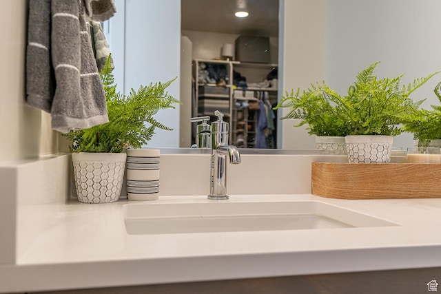 bathroom view of vanity
