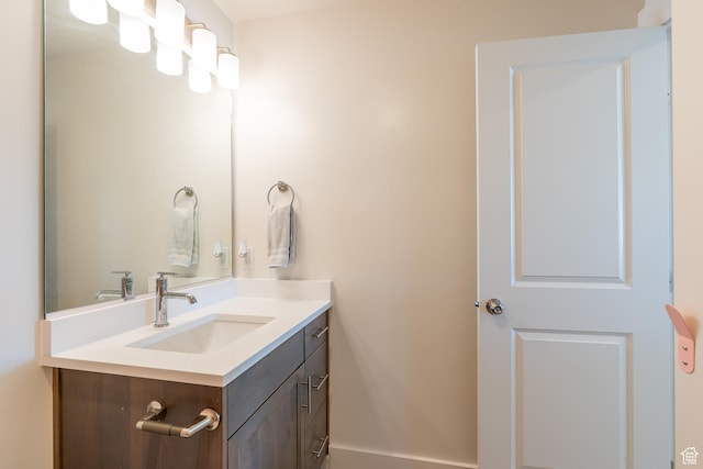 bathroom featuring vanity