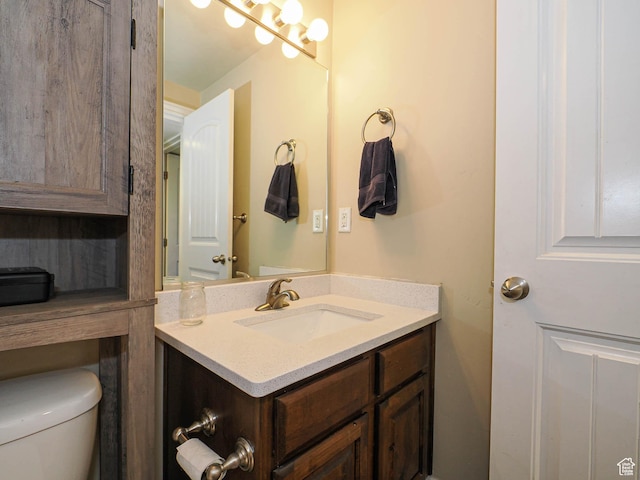879 W Saddlebrook Dr, Kaysville, UT 84037 - half bathroom featuring vanity and toilet