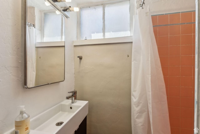 1388 S 1300 E, Salt Lake City, UT 84105 - bathroom featuring a sink and a shower with curtain