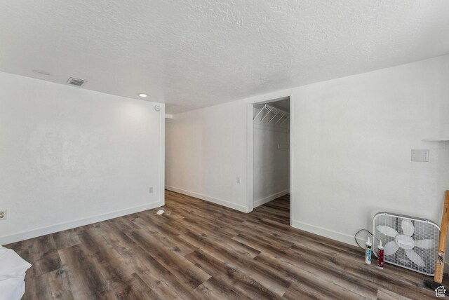 1388 S 1300 E, Salt Lake City, UT 84105 - empty room with a textured ceiling, wood finished floors, baseboards, and recessed lighting