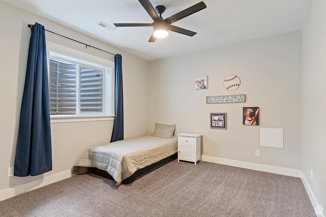 2685 N 850 E, North Ogden, UT 84414 - carpeted bedroom with baseboards and ceiling fan
