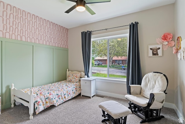 2685 N 850 E, North Ogden, UT 84414 - carpeted bedroom with ceiling fan and baseboards