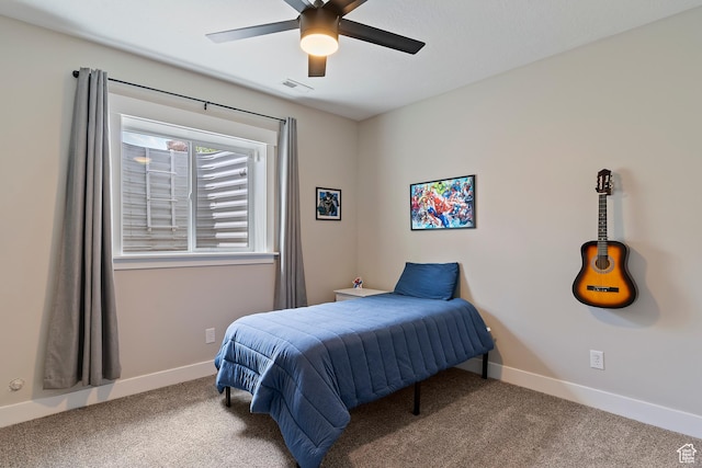 2685 N 850 E, North Ogden, UT 84414 - carpeted bedroom featuring baseboards and ceiling fan