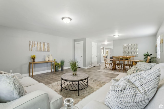 8392 S Oak Vista Dr, West Jordan, UT 84081 - living room featuring wood finished floors and baseboards