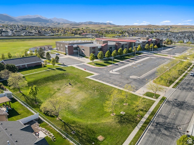 8392 S Oak Vista Dr, West Jordan, UT 84081 - aerial perspective of suburban area featuring a mountain backdrop