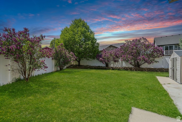 8392 S Oak Vista Dr, West Jordan, UT 84081 - view of yard with a storage shed and an outbuilding