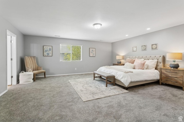 8392 S Oak Vista Dr, West Jordan, UT 84081 - carpeted bedroom featuring baseboards and recessed lighting