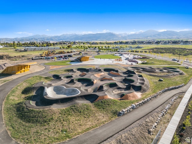 8392 S Oak Vista Dr, West Jordan, UT 84081 - aerial view of property and surrounding area with a mountain backdrop