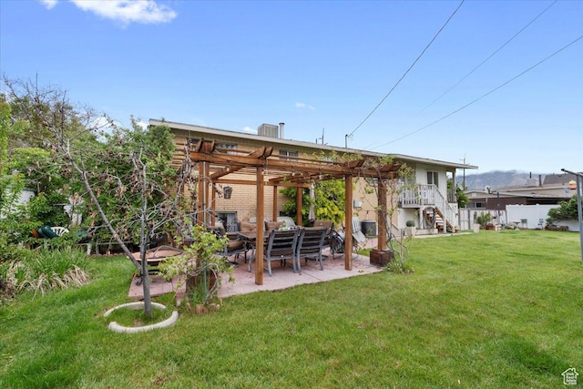 1471 W 1460 N, Provo, UT 84604 - rear view of property with a pergola, a patio area, and stairs