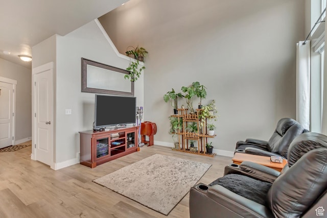 14397 S Hill Shadow Way Unit 87, Herriman, UT 84096 - living area featuring light wood-type flooring and baseboards