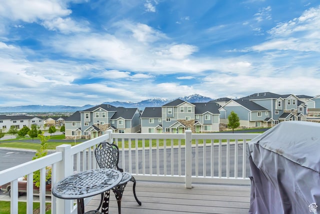 14397 S Hill Shadow Way Unit 87, Herriman, UT 84096 - wooden terrace with a residential view and a mountain view