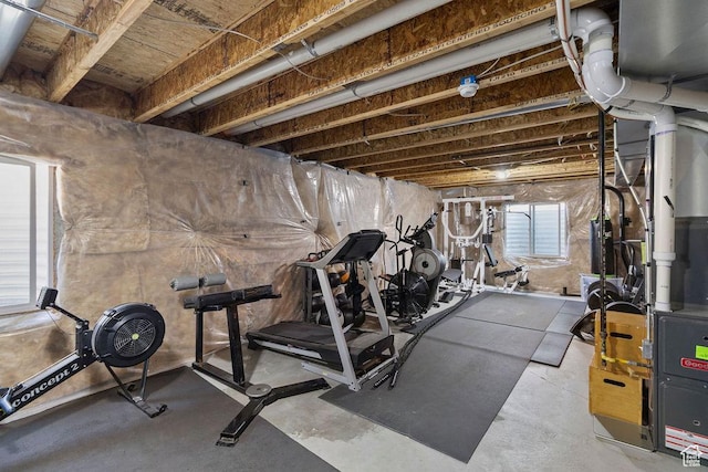 view of exercise area