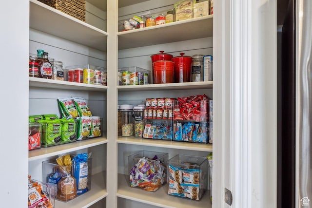 view of pantry
