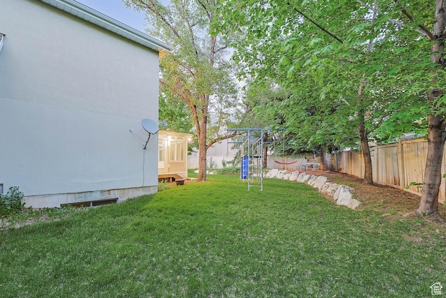8017 S Showcase Ln, Sandy, UT 84094 - view of yard with a playground