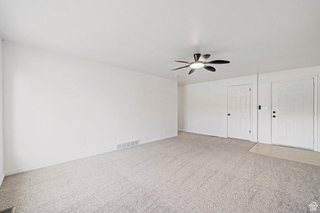1731 S 145 E, Orem, UT 84058 - empty room featuring a ceiling fan, light carpet, and baseboards