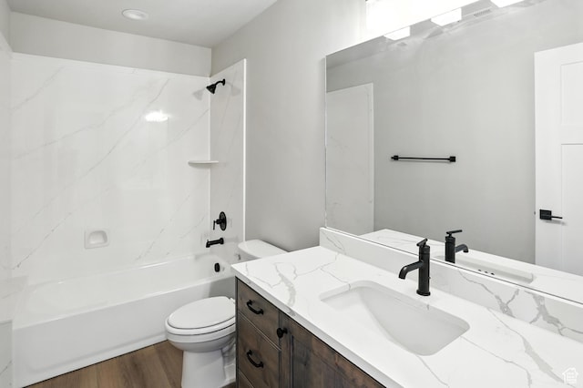 1734 N 4100 W, Plain City, UT 84404 - full bath with vanity, wood finished floors, and shower / tub combination