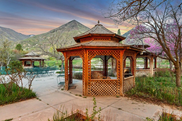 542 E 10000 S, Salem, UT 84653 - view of property's community with a gazebo and a mountain view