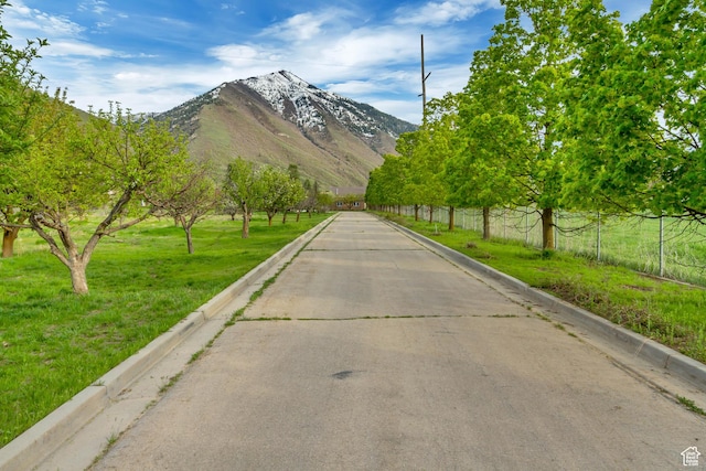 542 E 10000 S, Salem, UT 84653 - view of concrete road featuring curbs and a mountain view