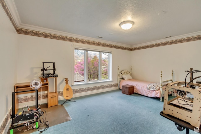 542 E 10000 S, Salem, UT 84653 - bedroom featuring crown molding, carpet floors, and baseboards