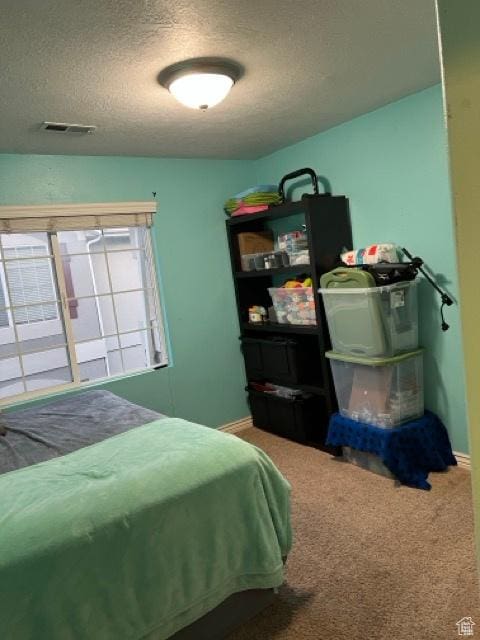 1195 W Dallin Dr N Unit R301, Pleasant Grove, UT 84062 - bedroom featuring a textured ceiling, carpet floors, and baseboards