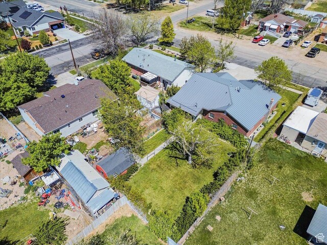 377 N 300 E, Nephi, UT 84648 - aerial view of property and surrounding area with nearby suburban area