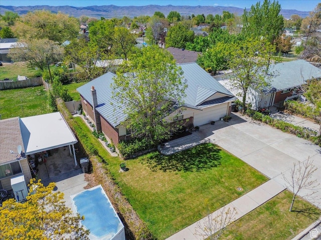 377 N 300 E, Nephi, UT 84648 - aerial view of property and surrounding area featuring a mountainous background