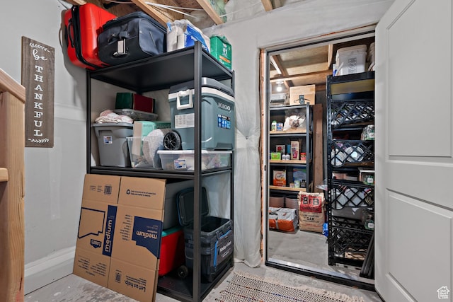 view of storage
