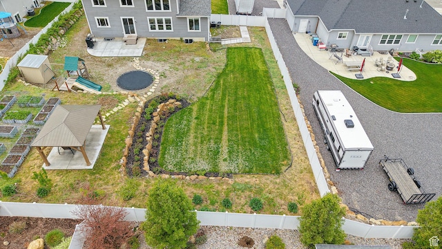 view from above of property