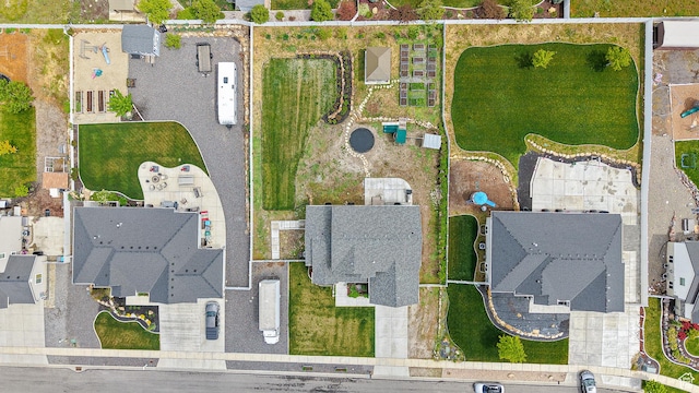 aerial perspective of suburban area