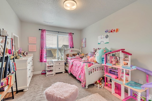 5402 N Meadow Lark Ln, Lehi, UT 84043 - bedroom featuring a textured ceiling, light carpet, and baseboards