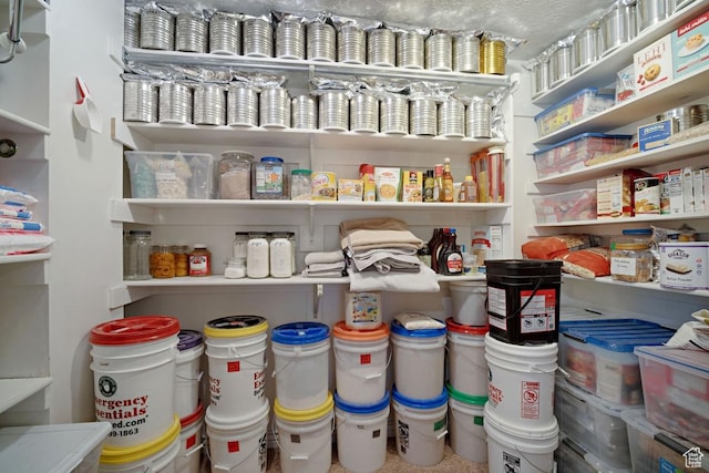 view of storage area