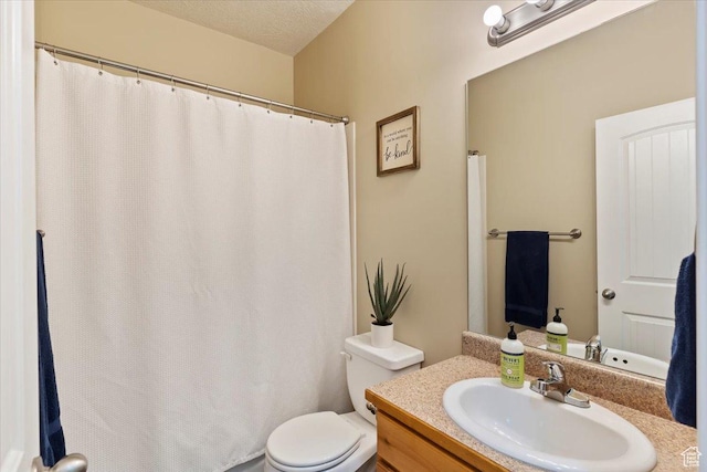 2099 W 700 S, Syracuse, UT 84075 - bathroom featuring toilet, vanity, and a shower with curtain