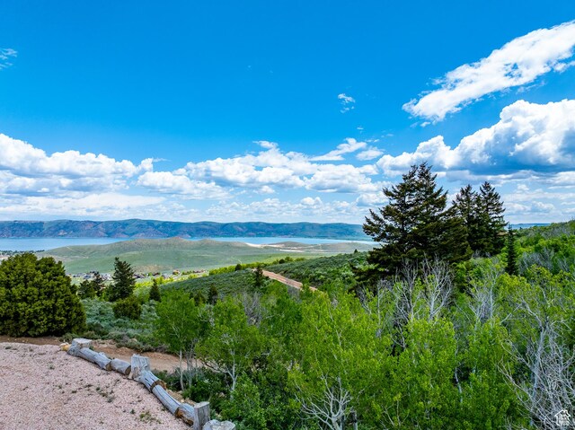 3431 S Panorama Dr, Garden City, UT 84028 - water view with a mountain backdrop