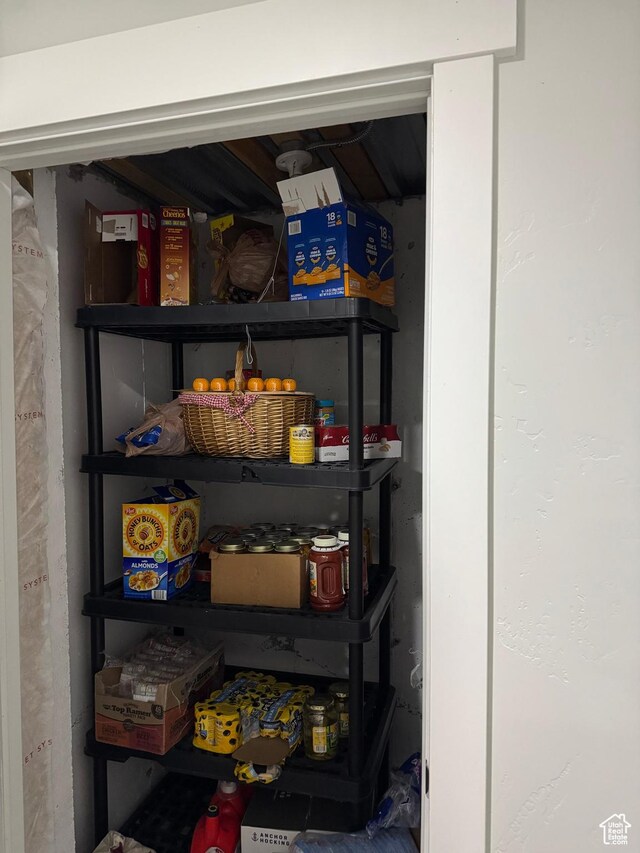 view of pantry