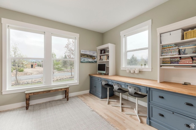 1920 S Wall St, Heber City, UT 84032 - office space featuring light wood finished floors, built in study area, and baseboards