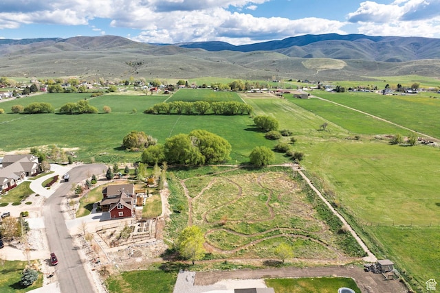 1920 S Wall St, Heber City, UT 84032 - aerial overview of property's location featuring rural landscape and a mountainous background